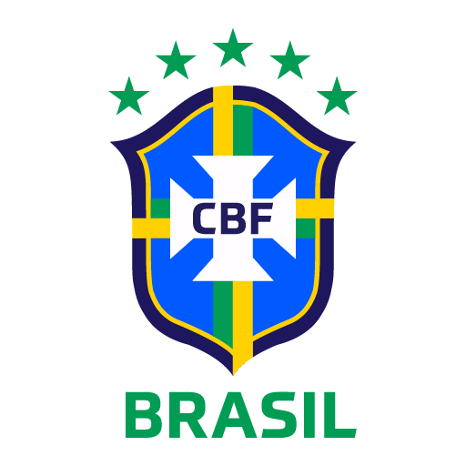 selecao brasileira brasil novo logo 2019 com estrelas e nome logo 512x512