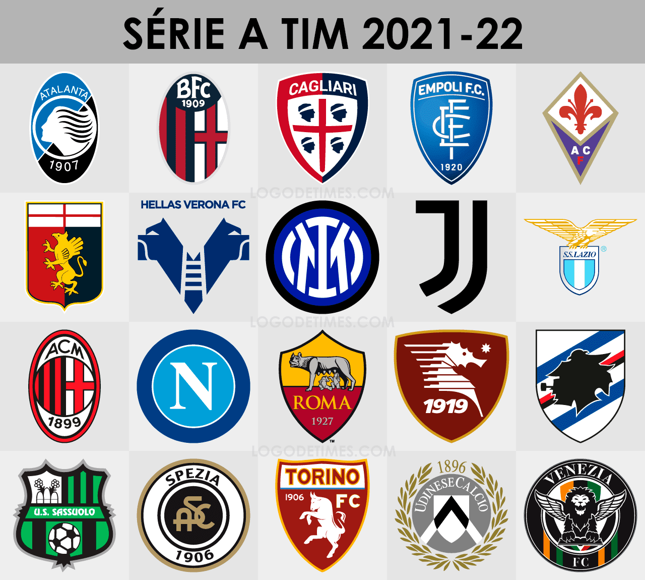 Campeonato Italiano - Série A TIM – Logo de Times