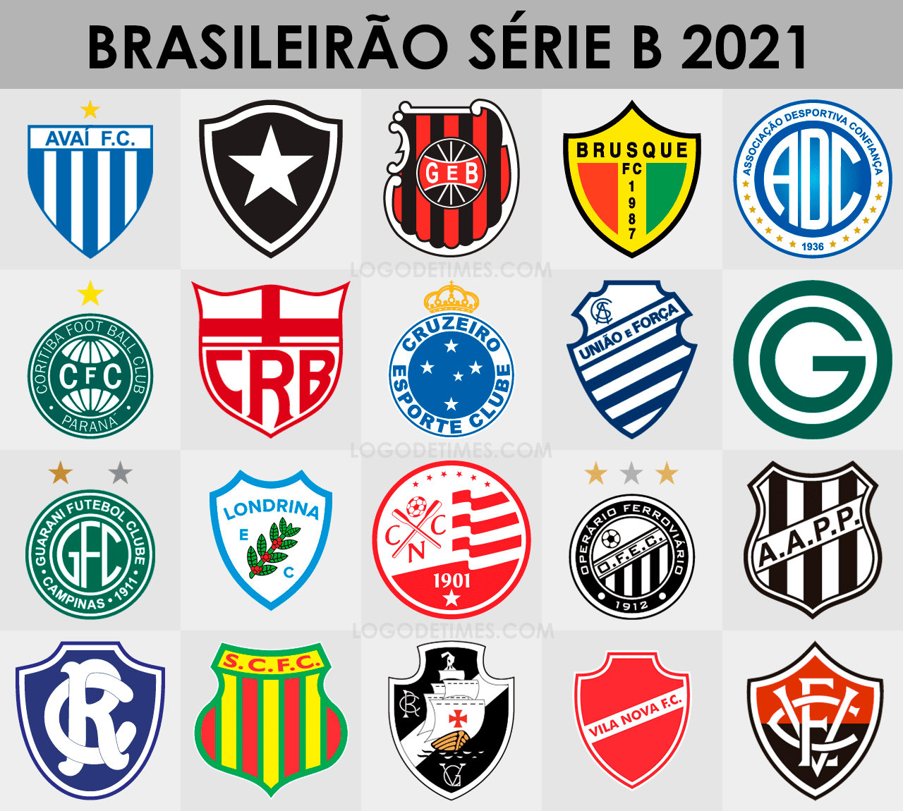 Campeonato Brasileiro Serie B Logo De Times